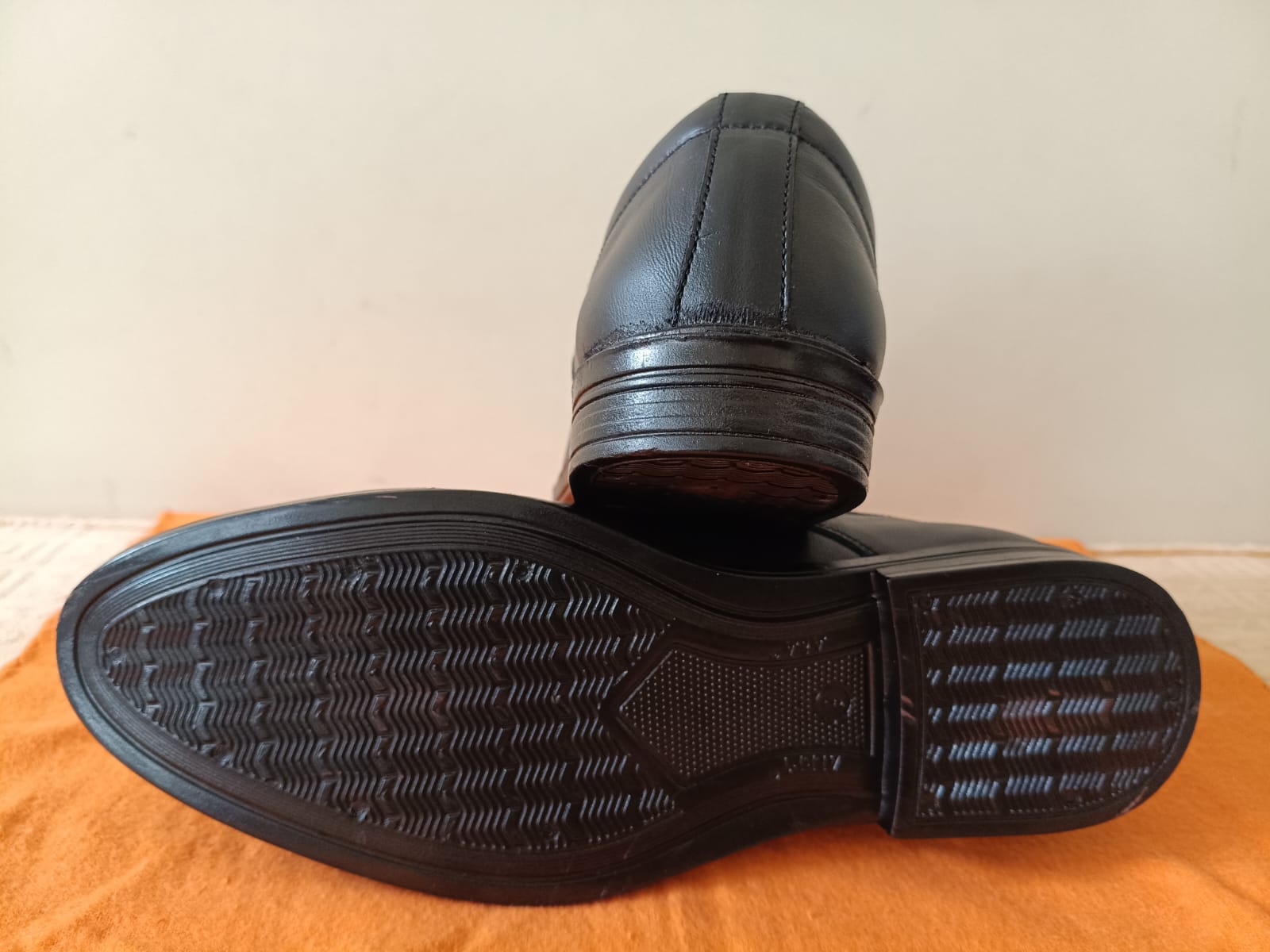 Synthetic Leather Black Formal Shoes for Men - Image 5