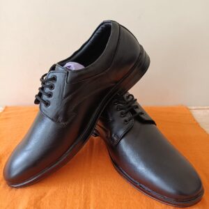 Synthetic Leather Black Formal Shoes for Men