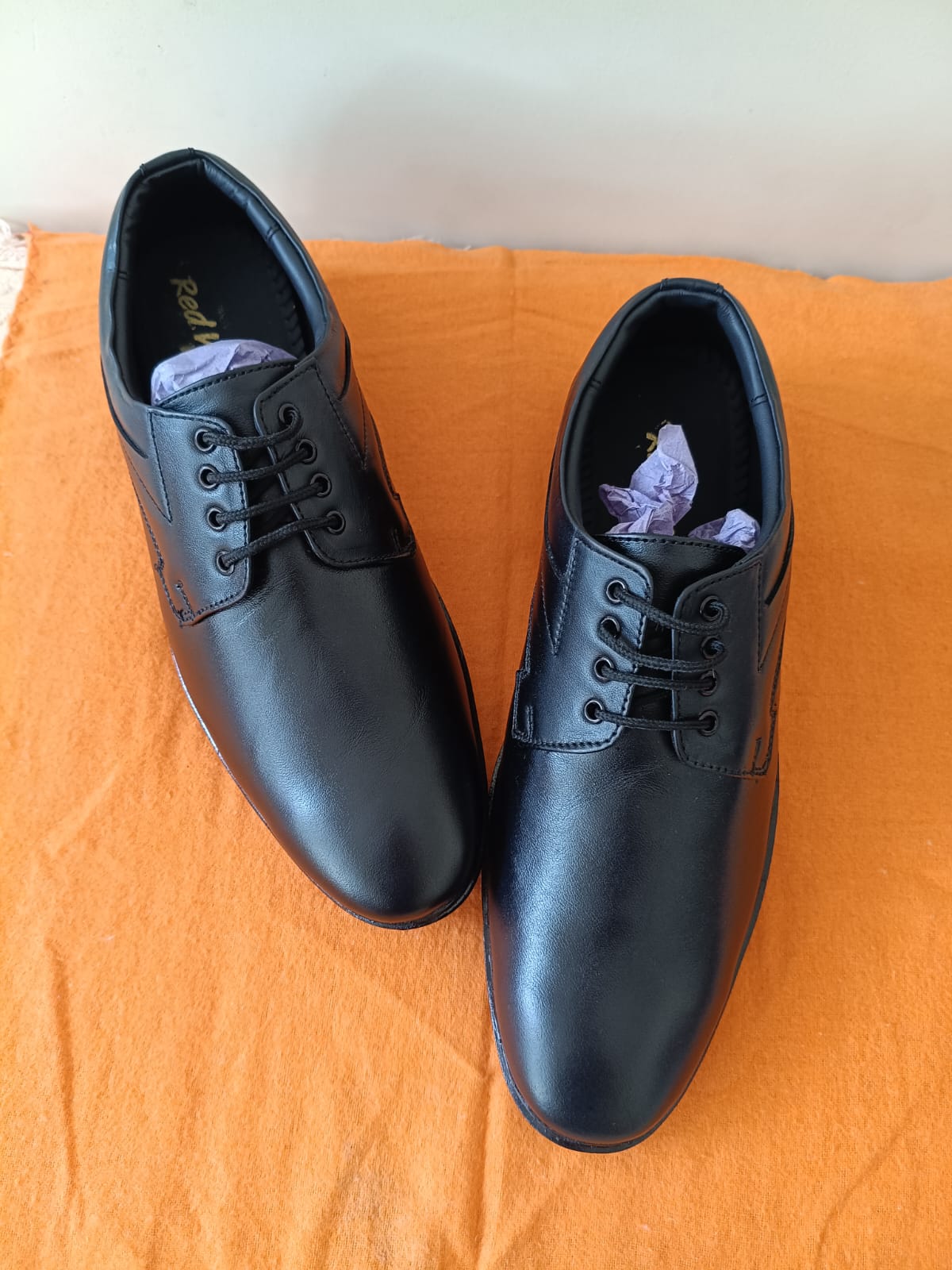 Synthetic Leather Black Formal Shoes for Men - Image 4